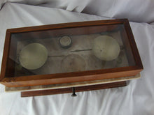 Load image into Gallery viewer, Vintage Wood Marble Top Apothecary Balance Tabletop Scale