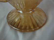 Load image into Gallery viewer, Vintage Jeannette Glass Iris Herringbone Marigold Pedestal Pitcher