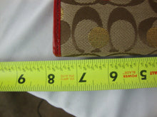 Load image into Gallery viewer, Coach Poppy Brown Burgundy Heart Zipper Wallet