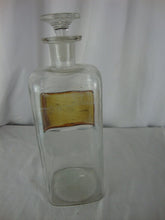 Load image into Gallery viewer, Antique Apothecary WT Co OL. Ricini Large Bottle with Glass Stopper