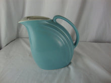 Load image into Gallery viewer, Vintage Hall USA Nora Aqua Blue Ceramic Beverage Pitcher with Ice Shield