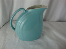 Load image into Gallery viewer, Vintage Hall USA Nora Aqua Blue Ceramic Beverage Pitcher with Ice Shield