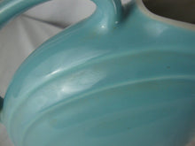 Load image into Gallery viewer, Vintage Hall USA Nora Aqua Blue Ceramic Beverage Pitcher with Ice Shield