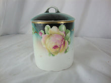 Load image into Gallery viewer, Vintage Germany 120 Rose Floral Lidded Small Jar with Gold Trim