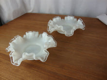 Load image into Gallery viewer, Vintage Fenton Silver Crest Candy Nut Dishes Set of 2