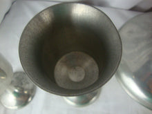 Load image into Gallery viewer, Vintage Jostens Pewter Wine Decanter and Four Goblets Glasses Bar Set