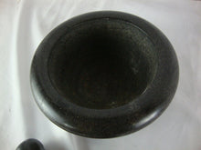 Load image into Gallery viewer, Black Granite Apothecary Spice Herb Mortar and Pestle Set