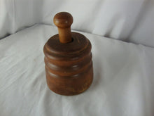 Load image into Gallery viewer, Antique Solid Wood Butter Mold Carved Leaf Outline Imprint Press