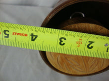 Load image into Gallery viewer, Antique Solid Wood Butter Mold Carved Leaf Outline Imprint Press