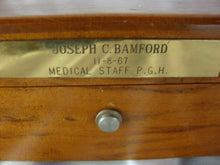 Load image into Gallery viewer, 1967 Thorens Switzerland Wood Three Song Musical Box with Engraved Front Plate *WORKING*