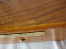 Load image into Gallery viewer, 1967 Thorens Switzerland Wood Three Song Musical Box with Engraved Front Plate *WORKING*