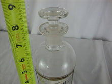 Load image into Gallery viewer, Antique Apothecary Partial Label (LSEM) Small Bottle with Glass Stopper