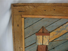 Load image into Gallery viewer, Vintage Theodore DeGroot Wood Lath Nautical The Lighthouse Framed Wall Art