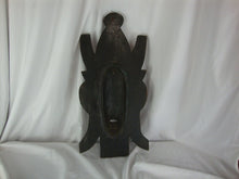 Load image into Gallery viewer, Vintage African Tribal Carved Wood Mask Face Wall Decor