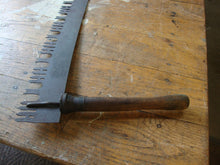 Load image into Gallery viewer, Antique Two Person Metal Wood Handle Crosscut Lumber Saw