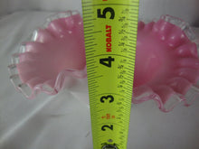 Load image into Gallery viewer, Vintage Fenton Pink Peach Crest Shell Bowl Vase