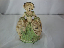 Load image into Gallery viewer, Antique Colonial Woman Cast Iron Small Decor Door Stop