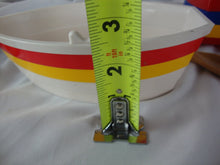 Load image into Gallery viewer, Avon By The Sea Molded Plastic (4) Boat Bowls and (3) Paddle Spoons Set