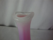 Load image into Gallery viewer, Vintage Fenton Art Glass Plum Opal Hobnail Swung Bud Vase