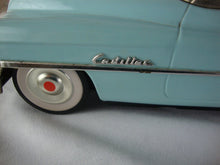 Load image into Gallery viewer, Vintage Japan Cadillac Open Type 1950 Aqua Tin Friction Toy Car with Original Box