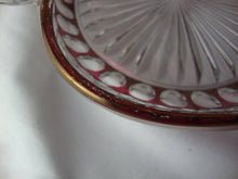 Load image into Gallery viewer, Vintage Westmoreland Ruby Red Clear Flash Heart Candy Trinket Dish with Finger Loop