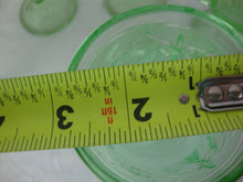 Load image into Gallery viewer, Vintage Tiara Indiana Chantilly Green Glass Footed Mug Cups Set of 6 *One Chipped*