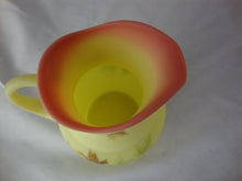 Load image into Gallery viewer, Vintage Fenton Uranium Burmese Autumn Leaf Small Creamer Pitcher