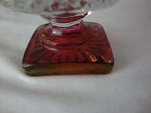 Load image into Gallery viewer, Westmoreland Clear Ruby Red Flash Square Pedestal Short Candy Dish with Lid