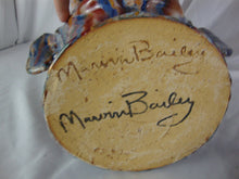 Load image into Gallery viewer, Folk Art Marvin Bailey Potter Multi Streaked Pointy Ear Toothy Mouth Ugly Face Jug