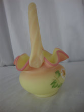 Load image into Gallery viewer, Vintage Fenton Handpainted Numbered Burmese Floral Basket