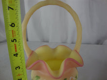 Load image into Gallery viewer, Vintage Fenton Handpainted Numbered Burmese Floral Basket