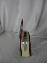 Load image into Gallery viewer, Vintage Spirit Trans-Atlantic Battery Red/Cream Plastic Flip Up Suitcase Radio