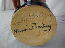 Load image into Gallery viewer, Marvin Bailey Folk Art Potter Dark Streaked Crying Eyes Four Tooth Ugly Face Jug