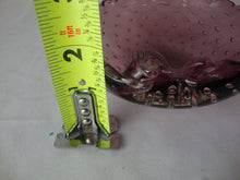 Load image into Gallery viewer, Vintage Purple Amethyst Controlled Bubble Scallop Shell Ashtray Candy Dish Bowl