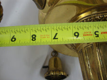 Load image into Gallery viewer, Vintage Brass Four Arm Bell Ceiling Mount Light Fixture UNTESTED