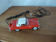 Load image into Gallery viewer, Vintage Kash N Gold 56 Thunderbird Red/White Plastic Landline Telephone UNTESTED