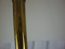 Load image into Gallery viewer, Vintage Stiffell Brass Buffet Lamp with Cream Shade Fleur de Lis Finial