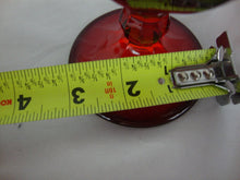 Load image into Gallery viewer, Vintage Ruby Red Glass Pedestal Compote Candy Dish with Lid