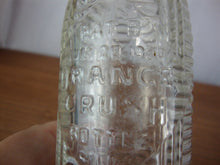 Load image into Gallery viewer, Vintage Orange Crush Greenville SC Clear Glass Soda Bottle-Bottom Crack