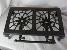 Load image into Gallery viewer, Vintage Quality Newark OH Cast Iron Camp Double Gas Burner REPAIRED