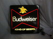 Load image into Gallery viewer, 1983 Budweiser Anheuser Busch King of Beers Lighted Bar Man Cave Sign