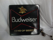 Load image into Gallery viewer, 1983 Budweiser Anheuser Busch King of Beers Lighted Bar Man Cave Sign