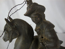 Load image into Gallery viewer, Vintage Cast Metal Buffalo Bill Wild West Riding Horse Figurine
