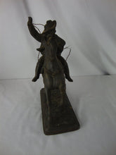 Load image into Gallery viewer, Vintage Cast Metal Buffalo Bill Wild West Riding Horse Figurine