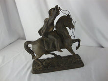 Load image into Gallery viewer, Vintage Cast Metal Buffalo Bill Wild West Riding Horse Figurine