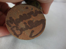 Load image into Gallery viewer, Marvin Bailey Folk Art Pottery Mini Green Blue Brown 4 Spaced Tooth Ugly Jug 3" Inch