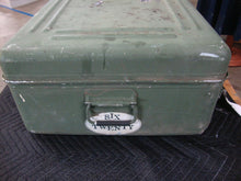Load image into Gallery viewer, Vintage Mililtary Green Metal Large Water Air Tight Storage Carry Case