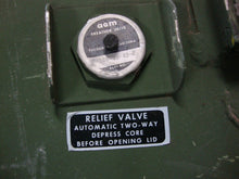 Load image into Gallery viewer, Vintage Mililtary Green Metal Large Water Air Tight Storage Carry Case