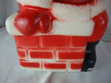 Load image into Gallery viewer, Vintage Santa on Chimney Blow Mold Small Lighted
