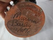 Load image into Gallery viewer, 1996 Marvin Bailey Folk Art Potter Black Bear on Green Drip Glaze Jug